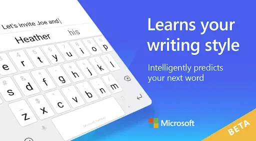 Скриншот 2 — Microsoft SwiftKey Beta