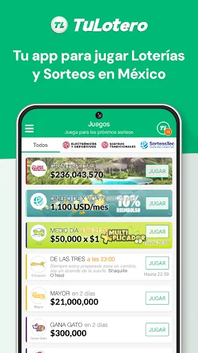 Скриншот 1 — TuLotero Compra Lotería online