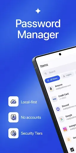 Скриншот 1 — Password Manager (2FAS Pass)