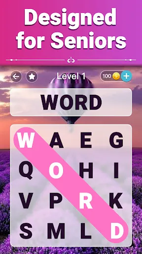Скриншот 1 — Vita Word Search for Seniors
