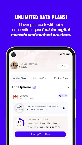 Скриншот 3 — Voye Global - Best Travel eSIM