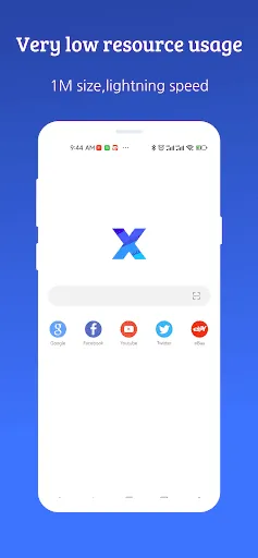 Скриншот 1 — X Browser -Light & Super fast