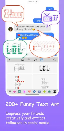 Скриншот 3 — Emoji Keyboard: Fonts, Emojis