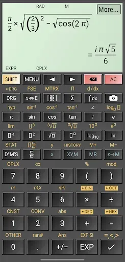 Скриншот 5 — HiPER Scientific Calculator