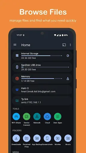 Скриншот 8 — Файловый менеджер AnExplorer