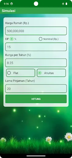Скриншот 2 — Simulasi KPR & Kredit Rumah
