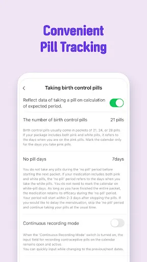 Скриншот 5 — Bom Calendar - Period tracker