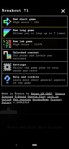 Скриншот 7 — B71 - Roguelite brick breaker