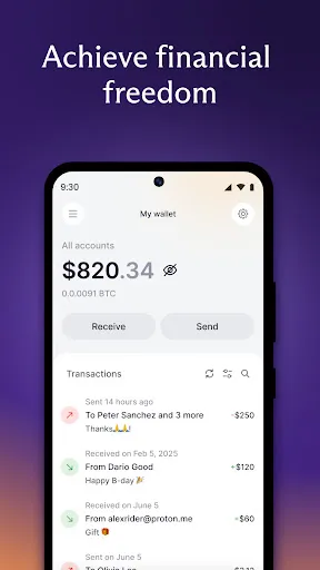 Скриншот 6 — Proton Wallet: Secure Bitcoin