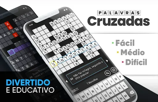 Скриншот 1 — Palavras Cruzadas em Português