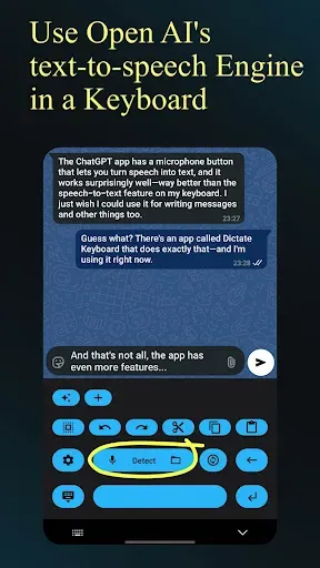 Скриншот 2 — Dictate Keyboard (Whisper AI)