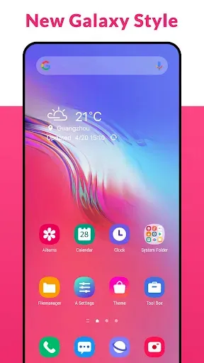 Скриншот 1 — A Launcher : Galaxy A Launcher