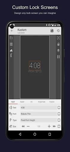 Скриншот 2 — KLCK Kustom Lock Screen Maker