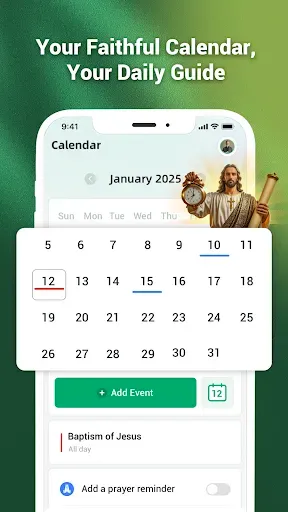Скриншот 4 — Pray Alarm, Calendar & Bible