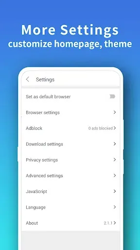 Скриншот 6 — Pure Web Browser - Adblocker
