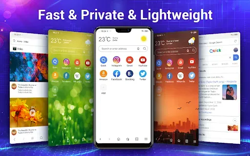 Скриншот 1 — Веб-браузер Lite - Fast&Secure