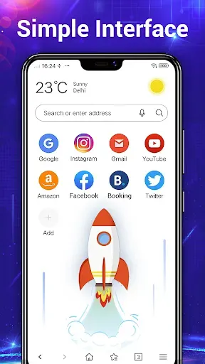 Скриншот 2 — Веб-браузер Lite - Fast&Secure