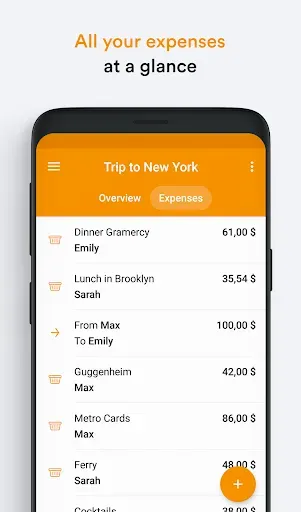 Скриншот 2 — Splid – Split group bills