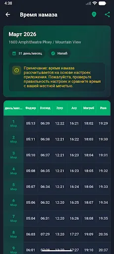 Скриншот 5 — 5 Намаз