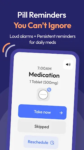 Скриншот 2 — Pillo: Pill Reminder & Alarm