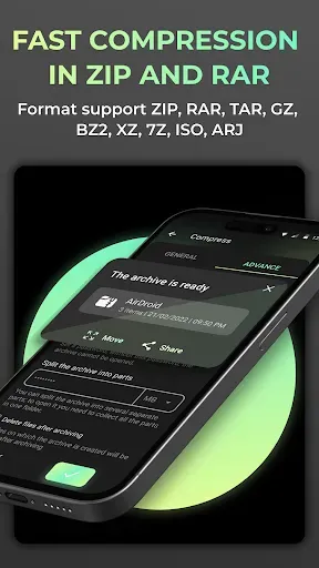 Скриншот 2 — Zip, Rar Архиватор